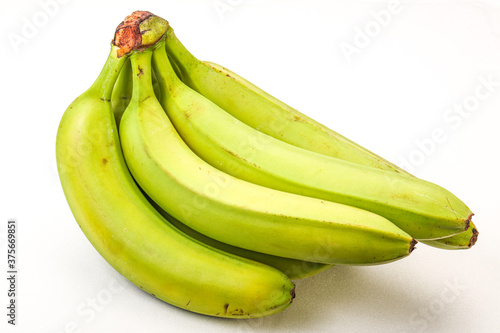 Green sweet tasty banana heap