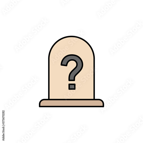 unknown, death, grave outline icon. detailed set of death illustrations icons. can be used for web, logo, mobile app, UI, UX