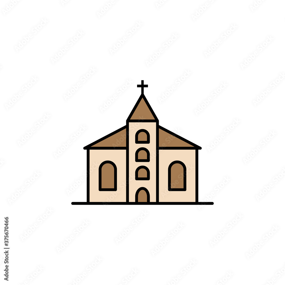 church, death outline icon. detailed set of death illustrations icons. can be used for web, logo, mobile app, UI, UX church, death outline icon. detailed set of death illustrations icons. can be used for web, logo, mobile app, UI, UX