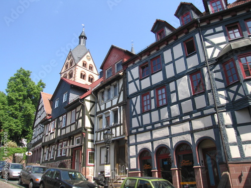 Fachwerkhäuser Petersiliengasse Barbarossastadt Gelnhausen photo