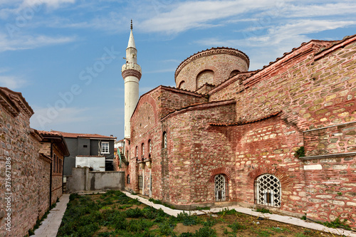 Fatih Mosque which was converted fro a Greek Orthodox Church dedicated to Saint Theodore, in Trilye, Bursa, Turkey photo