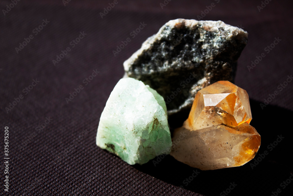 mineral stone on a black background mineral stone on a black background
