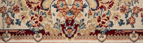Crop view of traditional persian carpet