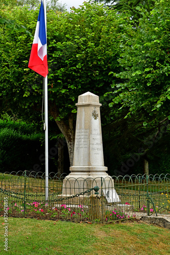 Buhy; France - july 2 2020 : picturesque village in summer photo