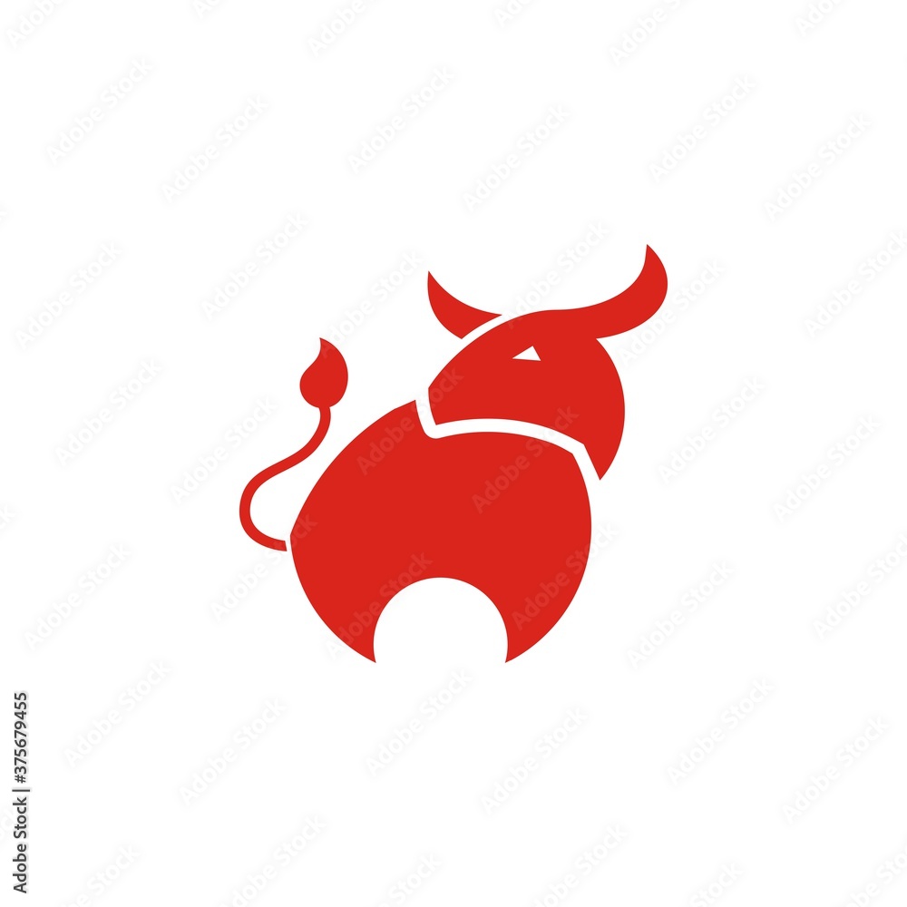 Bull silhouette Bull silhouette