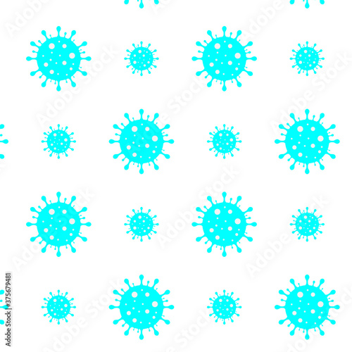 COVID-19 Coronavirus Pattern Vector Illustration Eps10