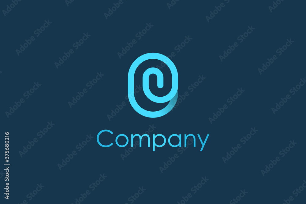 Abstract Initial Letter O Logo. Blue Circular Rounded Line Infinity Style isolated on Blue Background. Usable for Business and Technology Logos. Flat Vector Logo Design Template Element. Abstract Initial Letter O Logo. Blue Circular Rounded Line Infinity Style isolated on Blue Background. Usable for Business and Technology Logos. Flat Vector Logo Design Template Element.