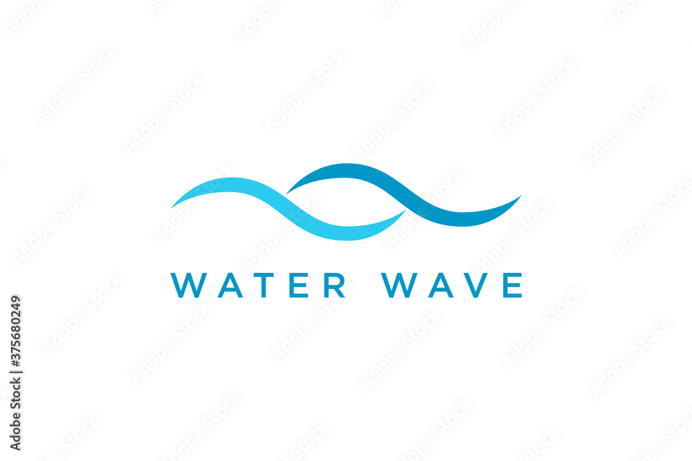 Abstract Ocean Sea Water Waves Logo. Blue Wave Lines Style isolated on White Background. Usable for Business, Nature and Branding Logos. Flat Vector Logo Design Template Element Abstract Ocean Sea Water Waves Logo. Blue Wave Lines Style isolated on White Background. Usable for Business, Nature and Branding Logos. Flat Vector Logo Design Template Element