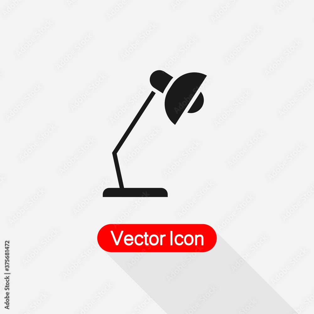Desk lamp Icon Vector Illustration Eps10 Desk lamp Icon Vector Illustration Eps10