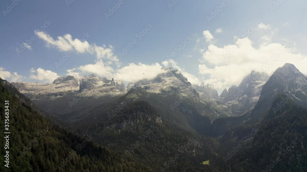 Aerial - Epic Mountainrange Madonna Di Campiglio, Italy Aerial - Epic Mountainrange Madonna Di Campiglio, Italy