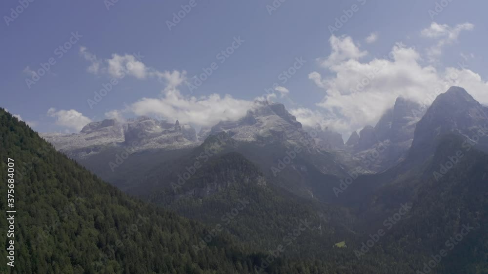 Aerial - Epic Mountainrange Madonna Di Campiglio, Italy Aerial - Epic Mountainrange Madonna Di Campiglio, Italy