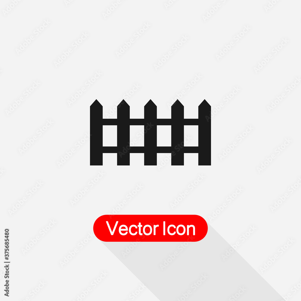 Fence Icon Vector Illustration Eps10 Fence Icon Vector Illustration Eps10