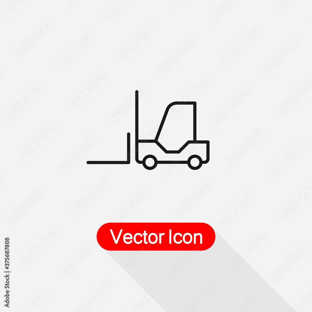 Forklift Icon Vector Illustration Eps10 Forklift Icon Vector Illustration Eps10
