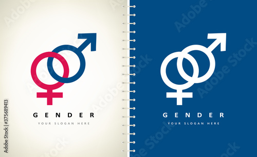 Male and female sex logo gender