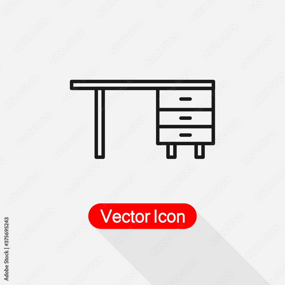 Office Desk Icon vector illustration Eps10 Office Desk Icon vector illustration Eps10