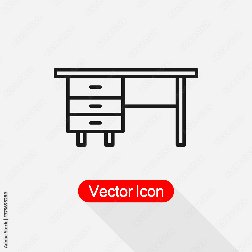 Office Desk Icon vector illustration Eps10 Office Desk Icon vector illustration Eps10