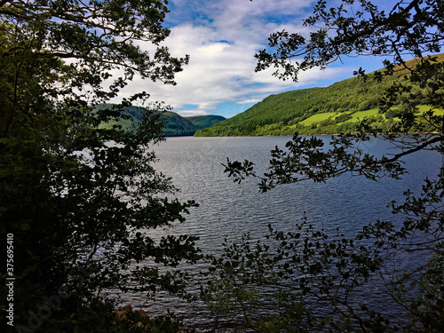 A view of Lake Vyrnwy in North Wales photo