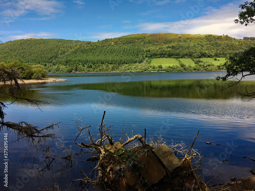 A view of Lake Vyrnwy in North Wales photo