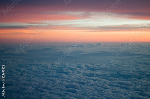 sunset above the clouds