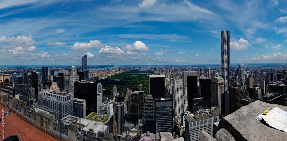 Fototapeta premium Aerial view of New York