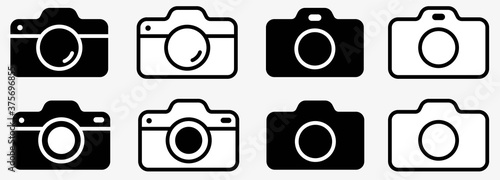 Сamera icons set. Photo camera vector icon for apps and websites.Vector illustration
