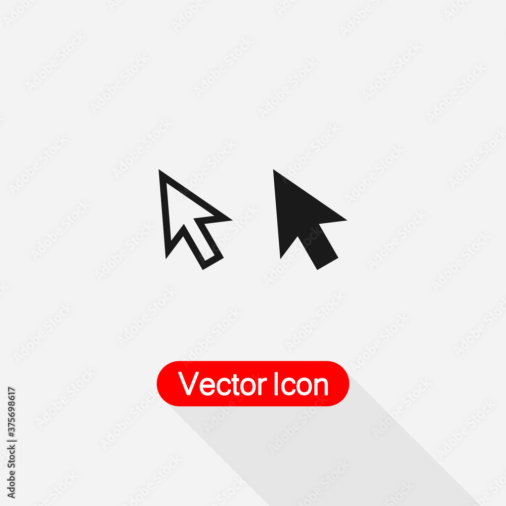 Pointer Icon, Cursor Icon vector illustration Eps10 Pointer Icon, Cursor Icon vector illustration Eps10