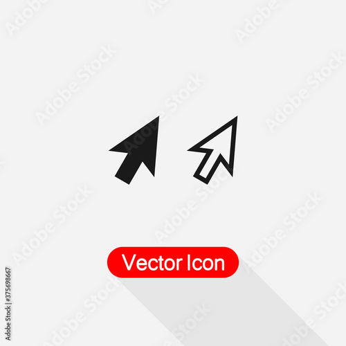Free Download Pointer Icon, Cursor Icon vector illustration Eps10 - GFXLoad