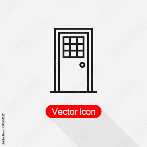Prison Door Icon Vector Illustration Eps10