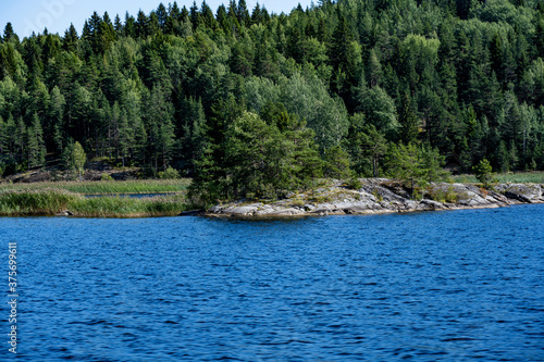 landscapes from a ship on lake Onega in summer © константин константи