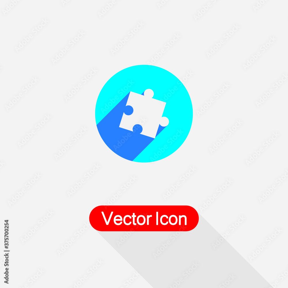 Puzzle Icon In Circle vector illustration Eps10 Puzzle Icon In Circle vector illustration Eps10