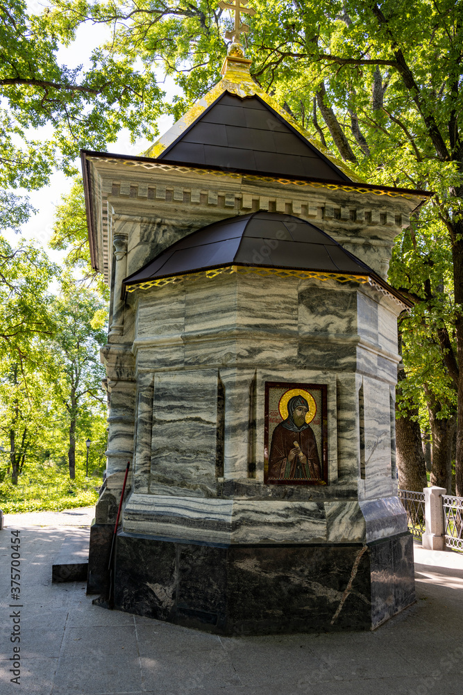 summer views of architectural ancient buildings on the pilgrim island on Lake Ladoga summer views of architectural ancient buildings on the pilgrim island on Lake Ladoga