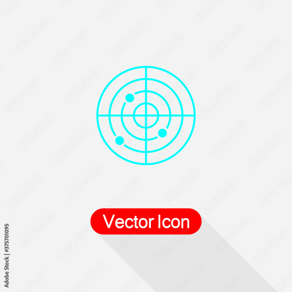 Radar Icon vector illustration Eps10 Radar Icon vector illustration Eps10