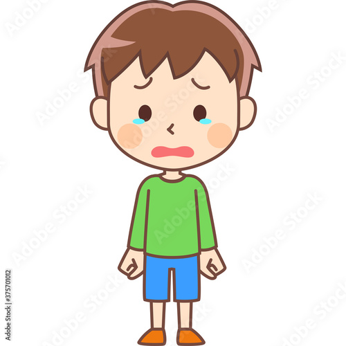 泣く少年