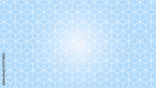 Cubic Hexagon Seamless Pattern Texture | Hexagon cube background | Minimal Cool pattern Background | Vector Background Pattern