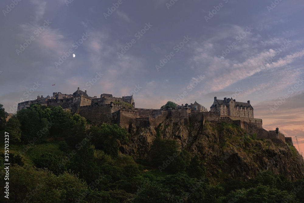 Turquoise Sky Over Edinburgh Castle