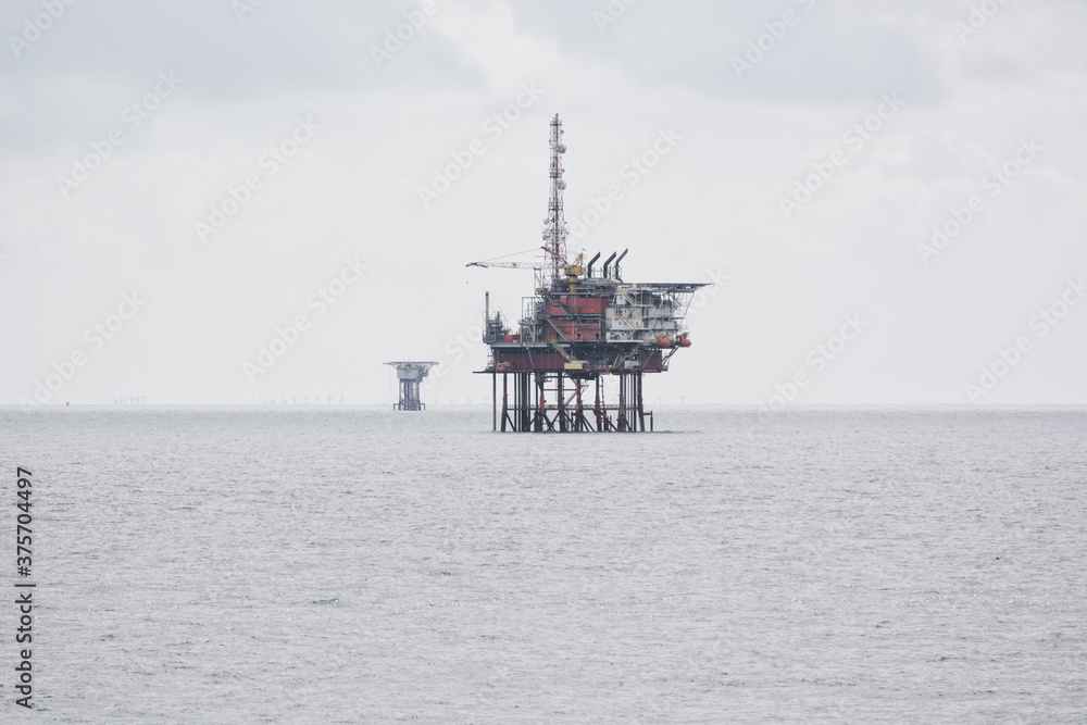 North sea offshore oil rig North sea offshore oil rig