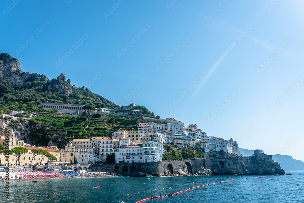The ravishingly colorful houses on the Italian Amalfi Coast. 