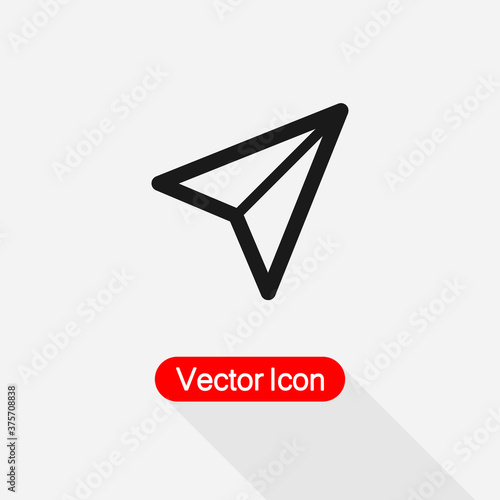 Send Icon, Plane Icon Vector Illustration Eps10