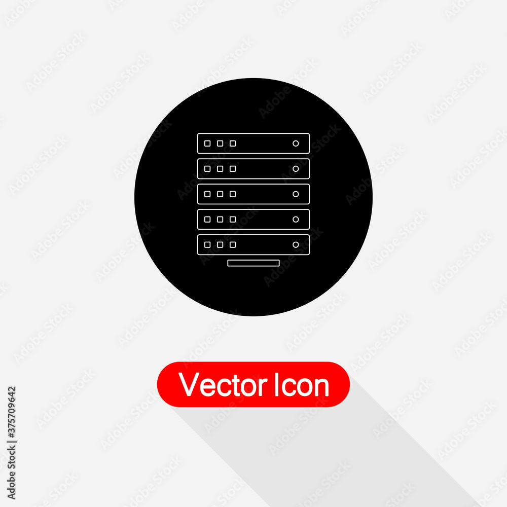 Server Icon Vector Illustration Eps10 Server Icon Vector Illustration Eps10