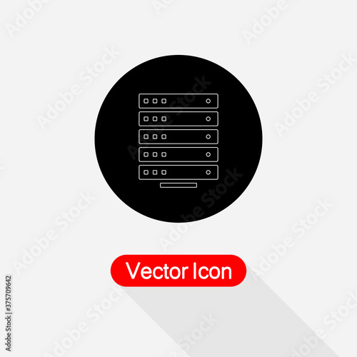 Server Icon Vector Illustration Eps10 © Евгений Яковина