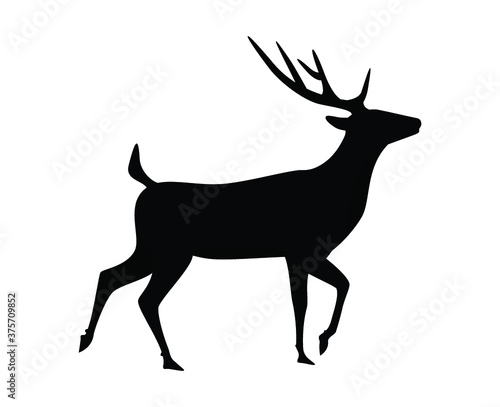 Deer silhouette icon  vector illustration