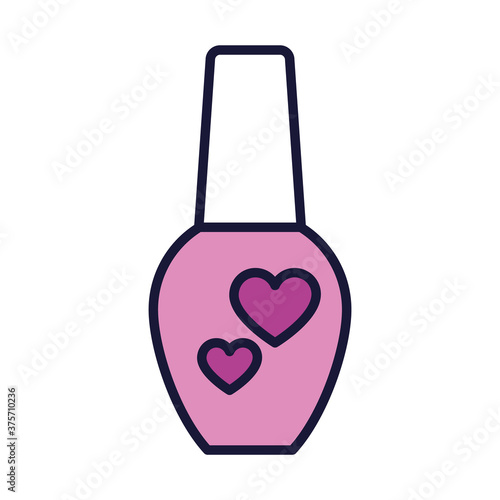 nail polish icon, line and fill style
