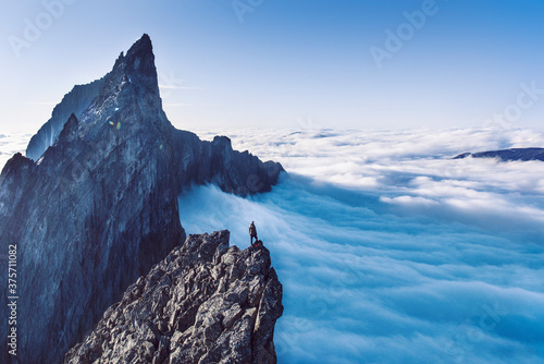 Møre og Romsdal  - Troll Wall - Grand View at the top photo