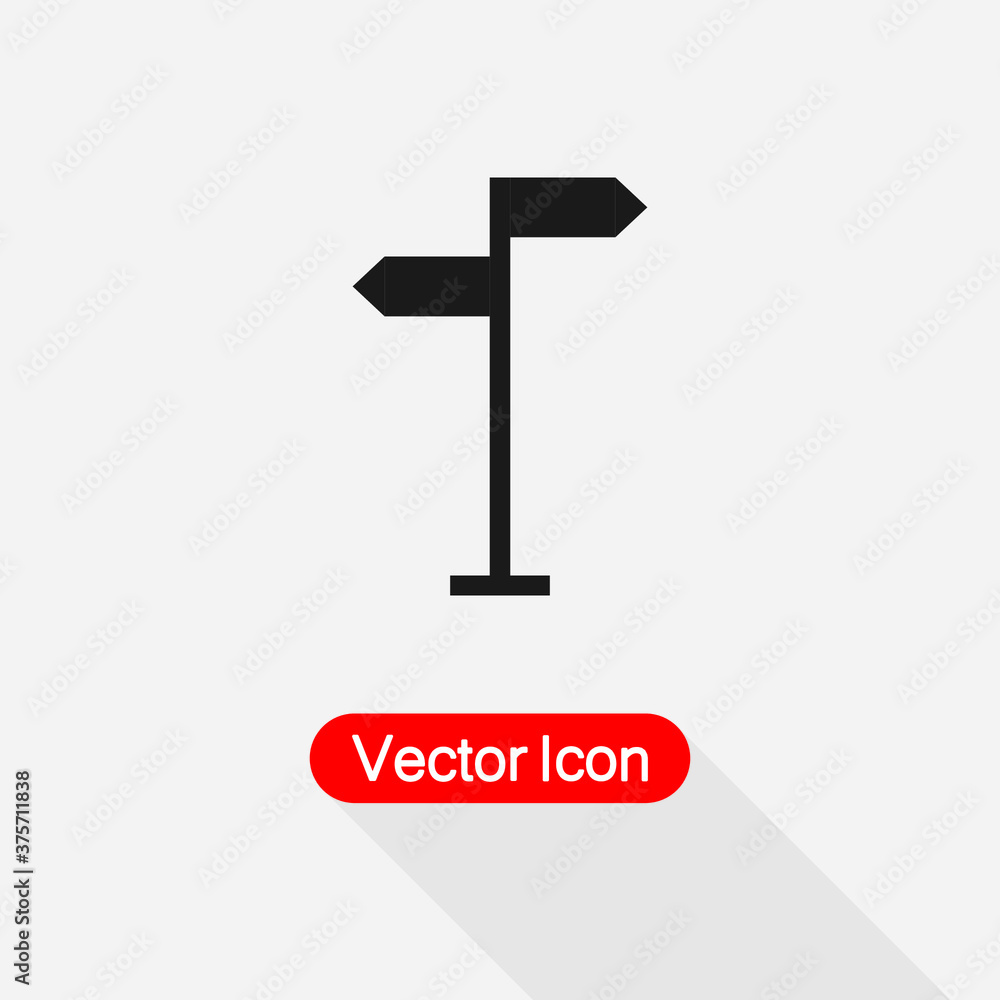 Signpost Icon Vector Illustration Eps10 Signpost Icon Vector Illustration Eps10