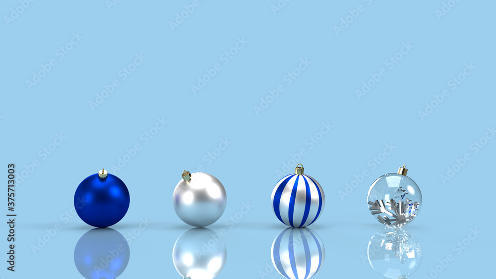 3D rendering Christmas background with balls and snowflakes 3D rendering Christmas background with balls and snowflakes