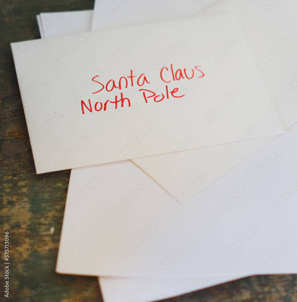 Envelope addressed to Santa Claus at the North Pole Envelope addressed to Santa Claus at the North Pole
