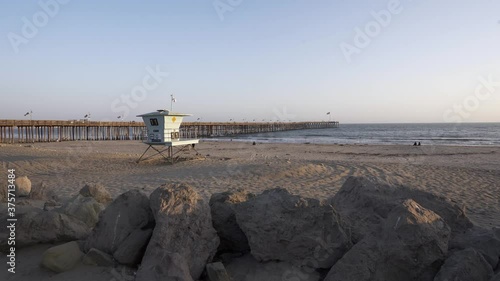 Static video of Ventura Pier in Ventura, California.