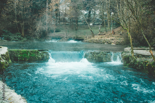 Small waterfall in Autumn