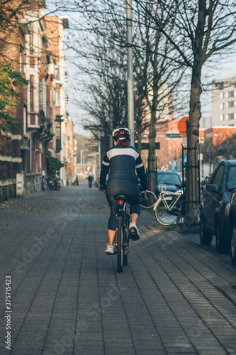 Wallpaper Mural Sporty Woman Cycling Torontodigital.ca