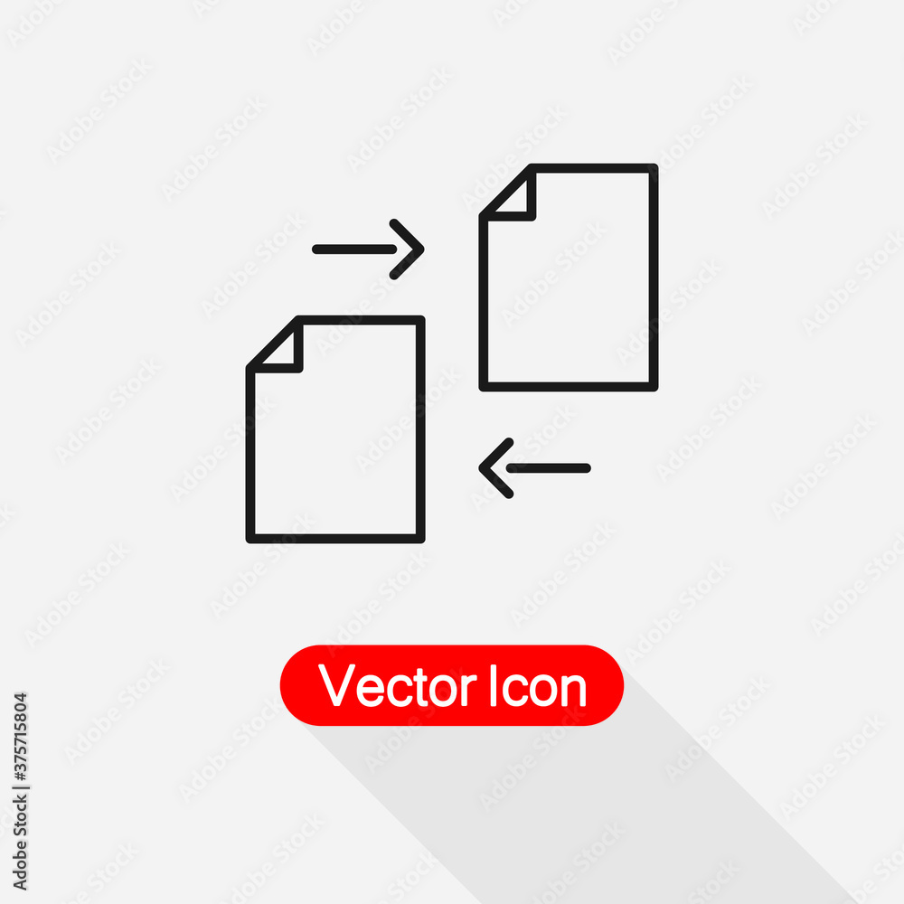 Transfer Files Icon Vector Illustration Eps10 Transfer Files Icon Vector Illustration Eps10